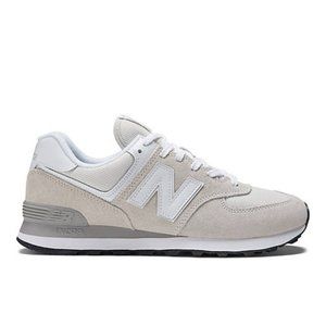NWOT- New Balance 574 Sneakers in White and Pale Gray